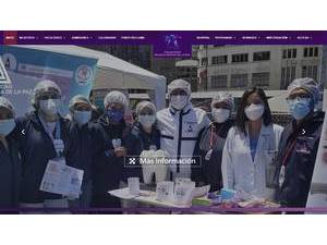 Nuestra Señora de La Paz University's official website homepage screenshot