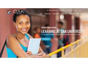 OAK University's official website homepage screenshot