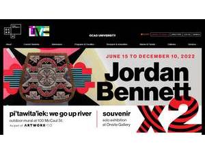OCAD University's official website homepage screenshot