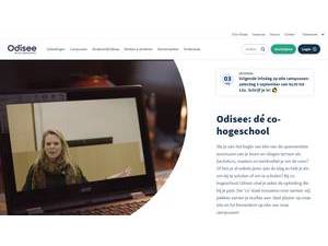 Odisee University of Applied Sciences's official website homepage screenshot