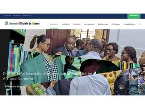 Official University of Bukavu's official website homepage screenshot