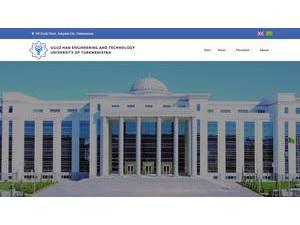 Oguz Han Engineering and Technology University of Turkmenistan's official website homepage screenshot