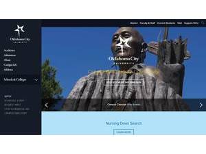 Oklahoma City University's official website homepage screenshot