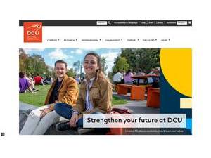 Ollscoil Chathair Bhaile Átha Cliath's official website homepage screenshot