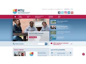 Ollscoil Teicneolaíochta na Mumhan's official website homepage screenshot