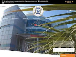 Onbeş Kasim Kibris Üniversitesi's official website homepage screenshot