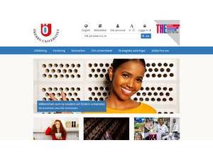 Örebro Universitet's official website homepage screenshot