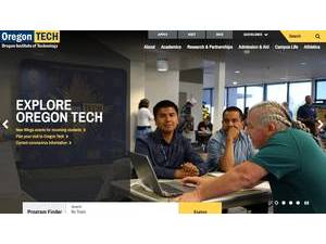 Oregon Institute of Technology's official website homepage screenshot