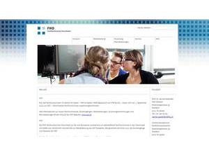 Ostschweizer Fachhochschule's official website homepage screenshot