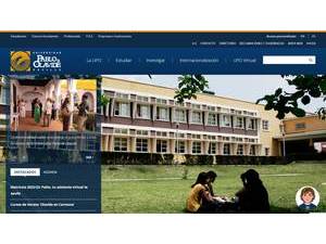 Pablo de Olavide University's official website homepage screenshot