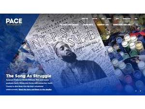 Pace University's official website homepage screenshot