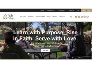 Pacific Union College's official website homepage screenshot