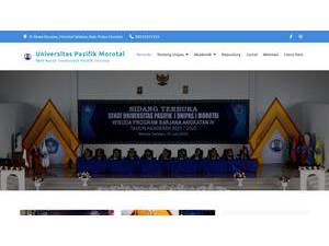 Pacific University of Morotai's official website homepage screenshot