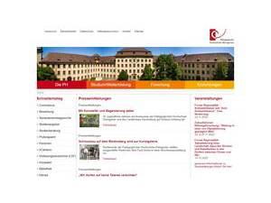 Pädagogische Hochschule Weingarten's official website homepage screenshot