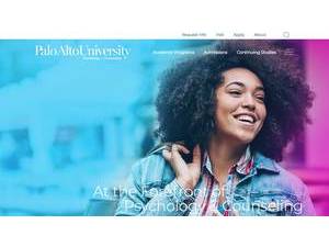 Palo Alto University's official website homepage screenshot