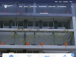 Pan-Atlantic University's official website homepage screenshot