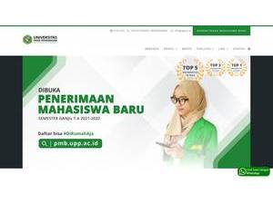 Pasir Pengaraian University's official website homepage screenshot