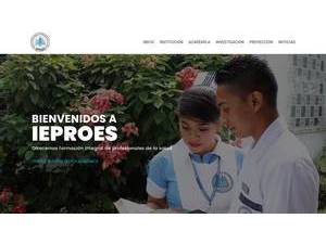 pecialized Institute of Health Professionals of El Salvador's official website homepage screenshot