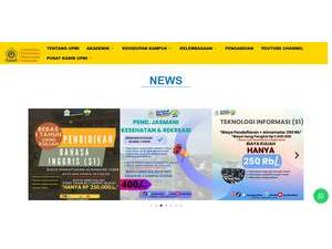 Pembinaan Masyarakat University of Indonesia's official website homepage screenshot