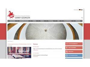 Philosophisch-Theologische Hochschule Sankt Georgen's official website homepage screenshot