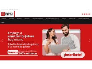Pilot University of Colombia's official website homepage screenshot