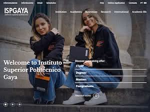 Polytechnic Higher Institute of Gaya's official website homepage screenshot