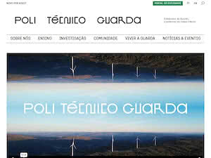 Polytechnic Institute of Guarda's official website homepage screenshot
