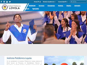 Polytechnic Institute of Loyola's official website homepage screenshot