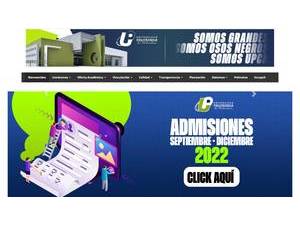 Polytechnic University of Chihuahua's official website homepage screenshot