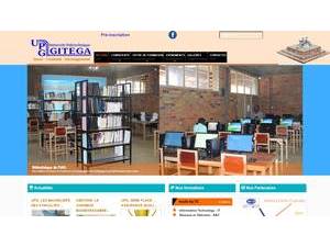 Polytechnic University of Gitega's official website homepage screenshot