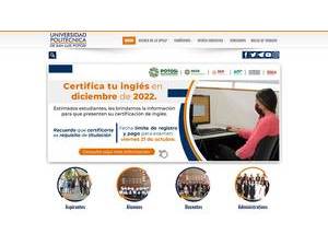 Polytechnic University of San Luis Potosí's official website homepage screenshot
