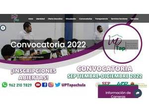 Polytechnic University of Tapachula's official website homepage screenshot