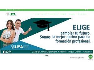 Polytechnic University of the Amazon's official website homepage screenshot