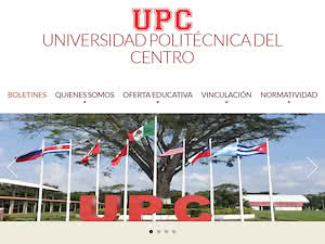 Polytechnic University of the Center's official website homepage screenshot