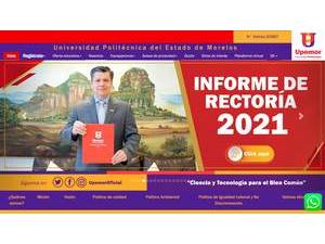 Polytechnic University of the State of Morelos's official website homepage screenshot