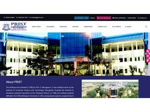 Ponnaiyan Ramajayam Institute of Science and Technology's official website homepage screenshot