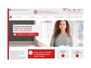 Pontifical Faculty of Education Sciences Auxilium's official website homepage screenshot