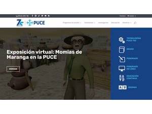 Pontificia Universidad Católica del Ecuador's official website homepage screenshot