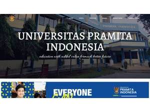 Pramita University of Indonesia's official website homepage screenshot