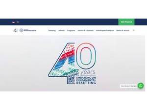 Prasetiya Mulya University's official website homepage screenshot