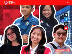 Prisma University's official website homepage screenshot