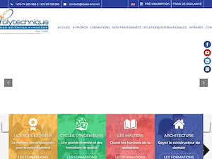 Private Polytechnic Institute of Advanced Sciences of Sfax's official website homepage screenshot