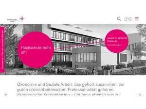 Protestant University of Applied Sciences Freiburg's official website homepage screenshot