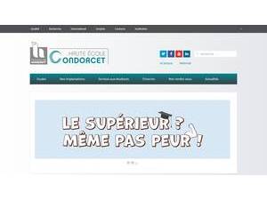 Provincial University College of Hainaut-Condorcet's official website homepage screenshot
