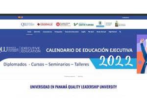 Quality Leadership University's official website homepage screenshot