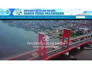 Raden Fatah State Islamic University's official website homepage screenshot