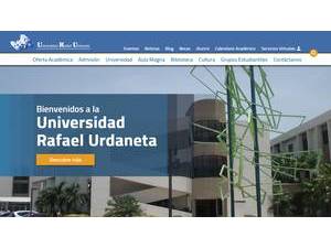 Rafael Urdaneta University's official website homepage screenshot