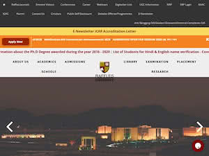 Raffles University's official website homepage screenshot