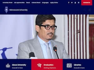 Rahnaward Institute of Higher Education's official website homepage screenshot
