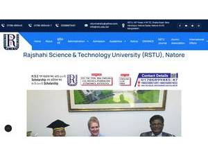 Rajshahi Science and Technology University's official website homepage screenshot
